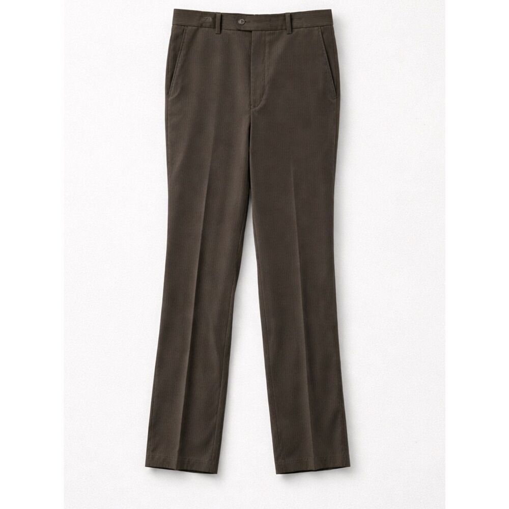 Enro Classic Olive Green Corduroy Flat Front Pants 34/38 NWT